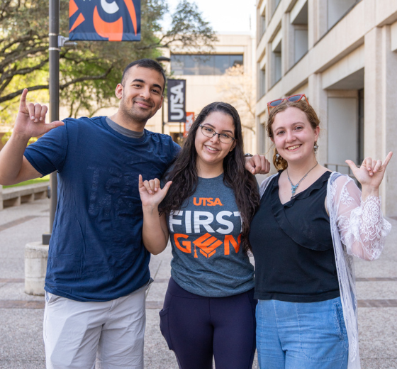 Three First Generation Students