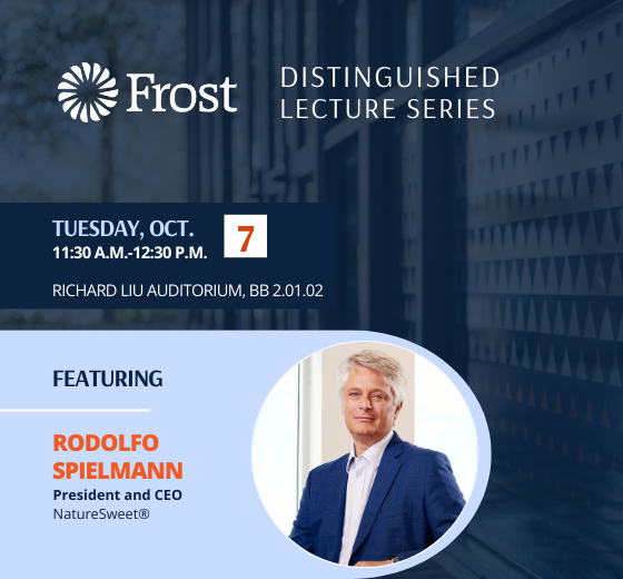Rodolfo Spielmann Frost Distinguished Lecturer