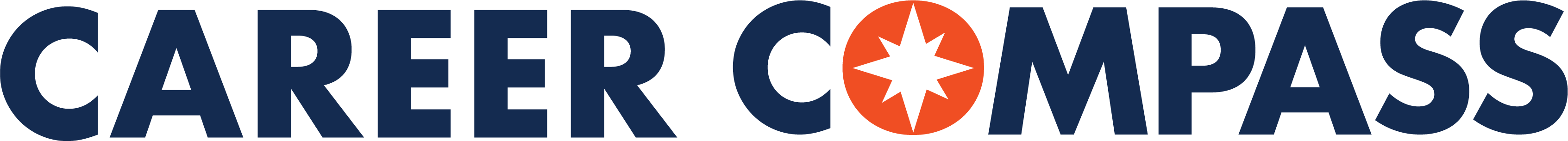 Career Compass Logo in blue and orange