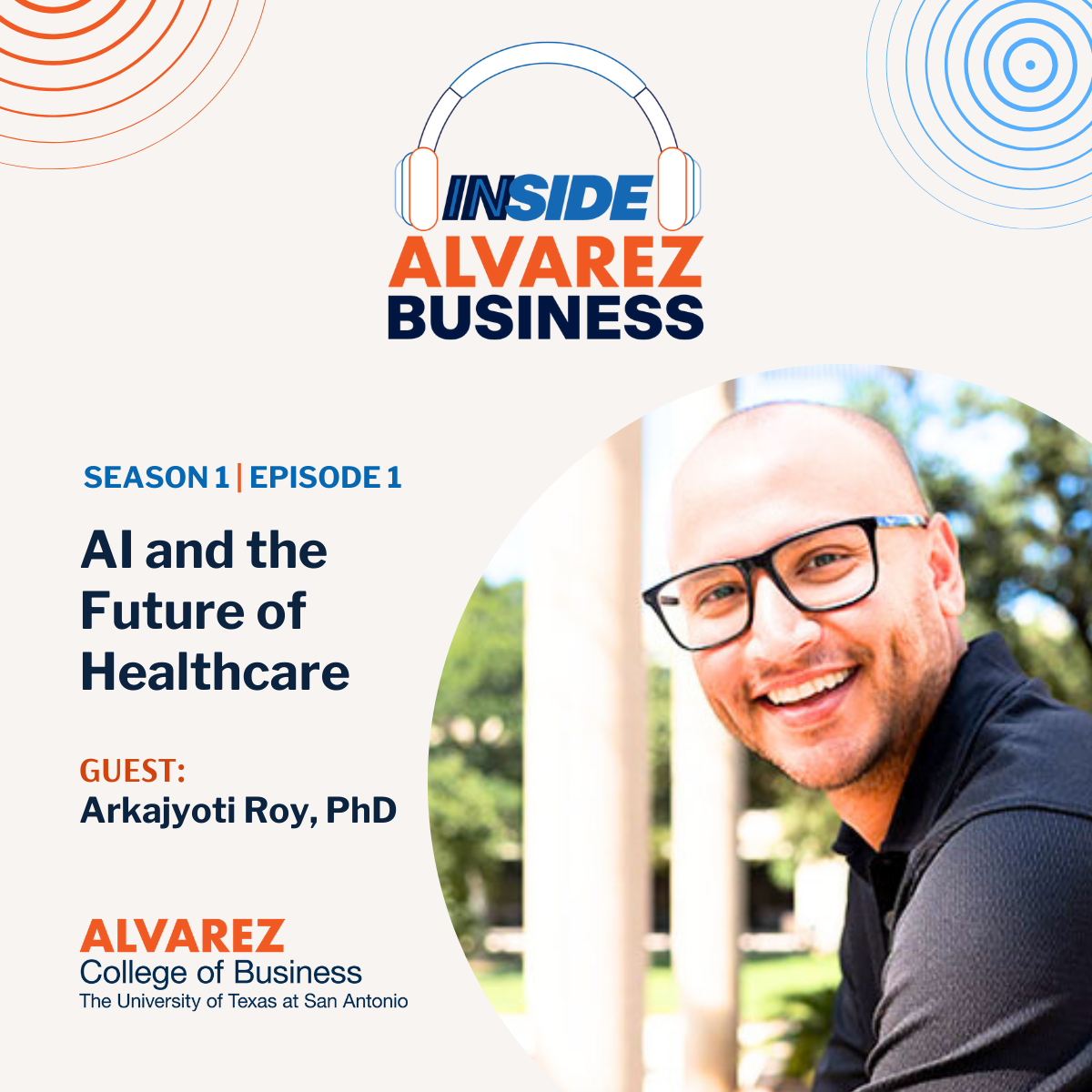 s1e1 Arka Roy Podcast graphic