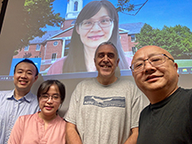 Reisa Widjaja pictured with her dissertation committee