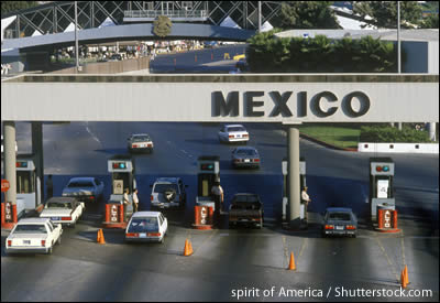 Photo of the U.S. Mexico border