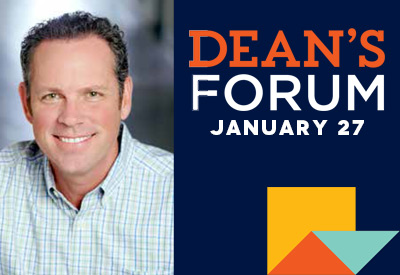 Charlie Paulette presenting Dean's Forum January 27