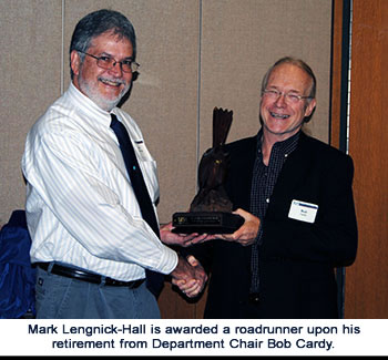 Mark Lengnick-Hall receives award from Robert Cardy