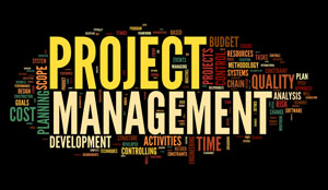 Project management word graphic