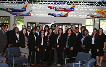 Business students visit Southwest Airlines