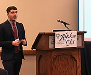 Tyler Werland presenting at a conference