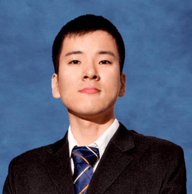 David Han with blue background