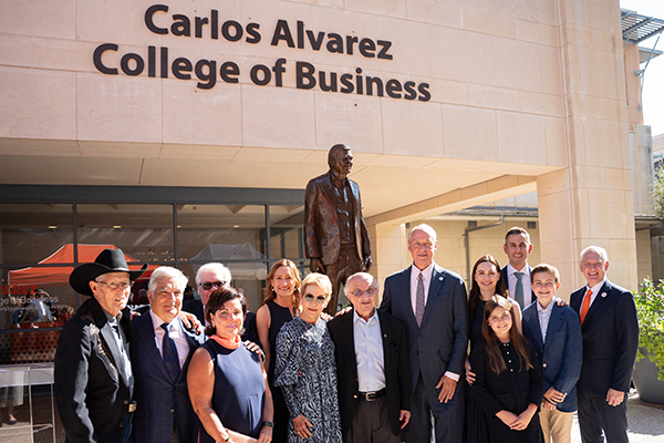 Carlos Alvarez statue dedication participants